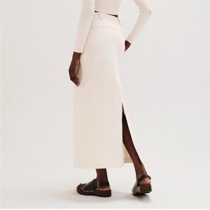 Hermes Elegant Cream Maxi Skirt